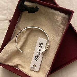 Madewell Silver bangle - brand new!